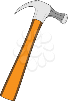 Carpentry hammer illustration isolated on white background