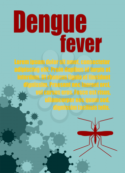 Modern vector brochure, report or flyer design template. Medical industry, biotechnology and biochemistry. Scientific medical designs.  Mosquito transmission diseases relative theme. Dengue fever 