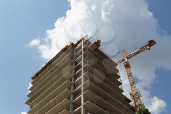 Construction of a residential block of flats