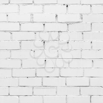 Brickwork texture. White brick wall for background.