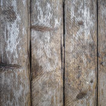 Wood texture background. Rustic weathered wooden planks with knots.