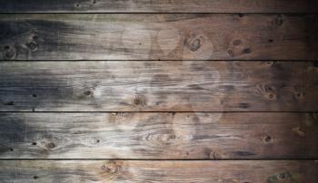 Old wooden planks texture. Vintage weathered wood background.