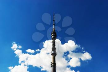 Horizontal Moscow television tower background