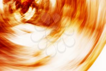 Horizontal orange motion blur swirl abstraction background