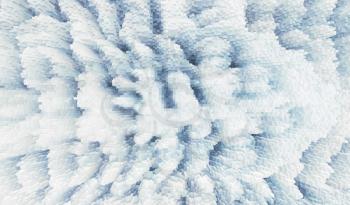 Horizontal pixel cube winter extruded map background