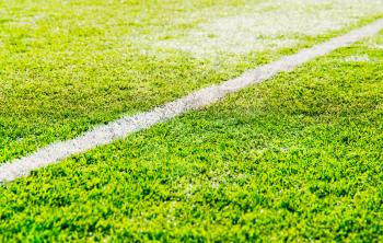 Separation line on soccer field background hd
