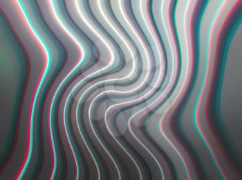 Swirl grey lines chromatic aberration illustration background