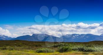 Norway mountains on plains landscape background hd