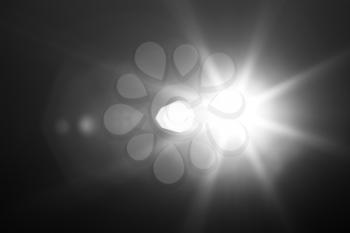 Diagonal black and white glowing sun flare background hd