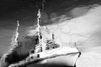 Norway ship reflection on water backgroundhd
