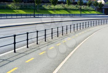 Norway road separation line background hd