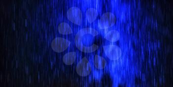 Horizontal vibrant starfall rain digital background abstraction
