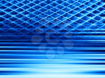 Blue abstract lined 3d illustration background