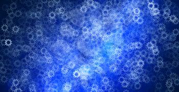 Horizontal blue stars abstract background