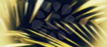 Horizontal vivid vibrant green palm leaf abstract illustration background backdrop