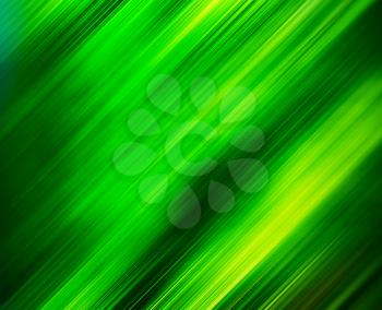 Diagonal vivid green motion blur abstraction background