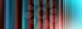 Horizontal wide vivid red cyan digital curtain abstraction background backdrop
