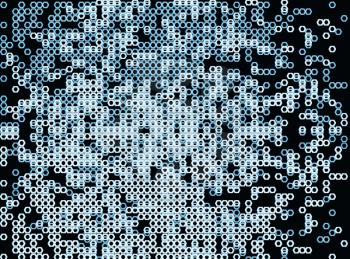 Horizonta dark blue hexagon illustration background