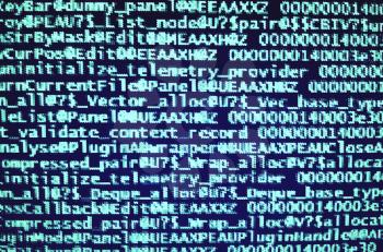 Navy blue pixelated computer code backdrop hd