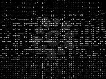 Horizontal black and white computer symbols texture background hd