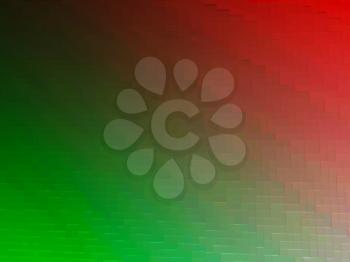 Diagonal red and green 3d blocks texture background hd