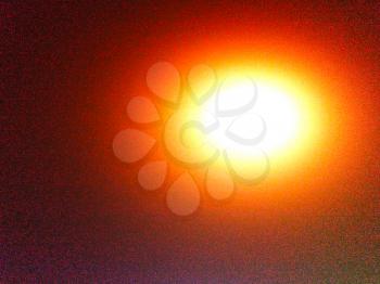 Glowing sun with digital noise background hd
