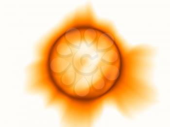 Glowing sun sphere illustration background hd