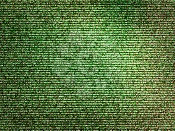 Horizontal green noise interlaced screen background