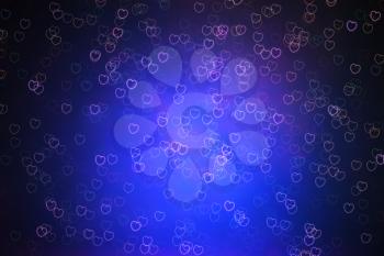 Hearts in space illustration background hd