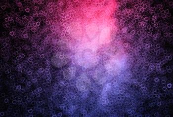 Pink and purple hearts bokeh texture background hd