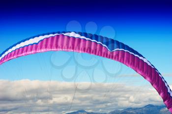 Kite detail in vibrant sky backdrop hd