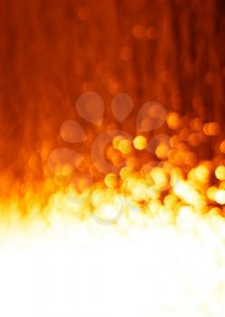 Vertical fire with orange bokeh background  hd