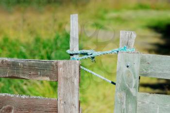 Closed Norway farm fence background hd
