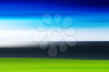 Horizontal motion blur summer landscape background hd