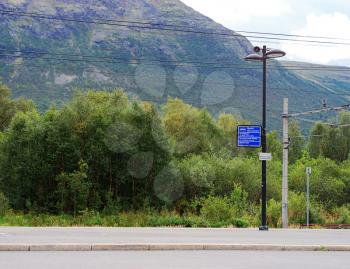 Oppdal street lamp and train communications background hd