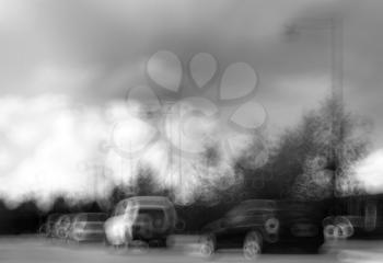 Black and white Norway car traffic bokeh with background hd