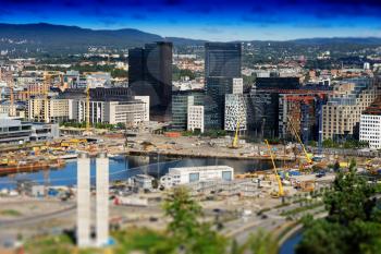 Oslo city cityscape background  hd