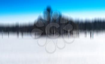 Horizontal dramatic small island with people abstraction background