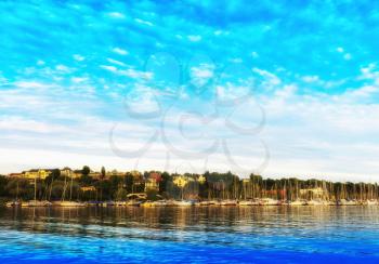 Oslo yacht club landscape background hd