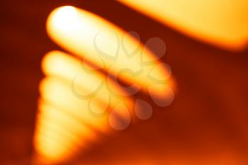 Diagonal orange office lamps bokeh background hd