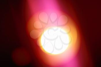 Glowing sun with pink light background hd