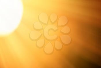 Glowing sun disc on the edge with light bokeh background hd