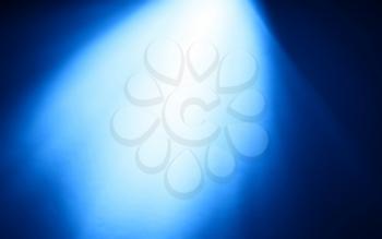 Top blue ray of light bokeh background hd