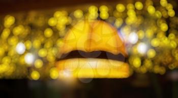 Cafe lampshade bokeh background hd