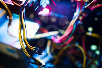 PCIe cable connector bokeh backdrop hd