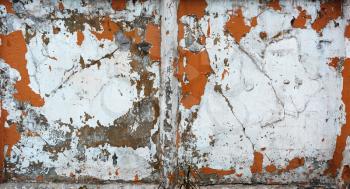 Horizontal orange rusty old wall texture background hd