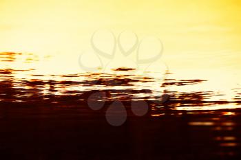 Sunset water surface background hd