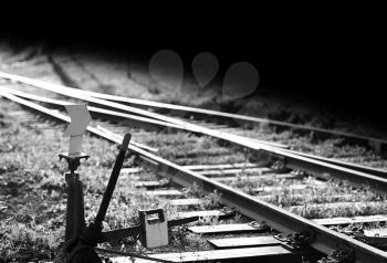 Railroad track switch background hd