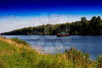 Moscow river classic landscape background hd