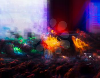Horizontal vivid music club concert performance light abstraction background backdrop